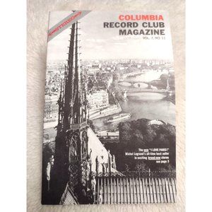 Columbia Record Club Magazine Vol 7 No 11 I Love Paris Michel Legrand Orchestra